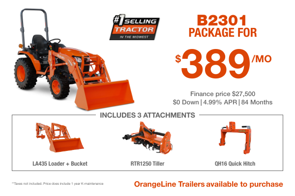Kubota Tractor Package Specials
